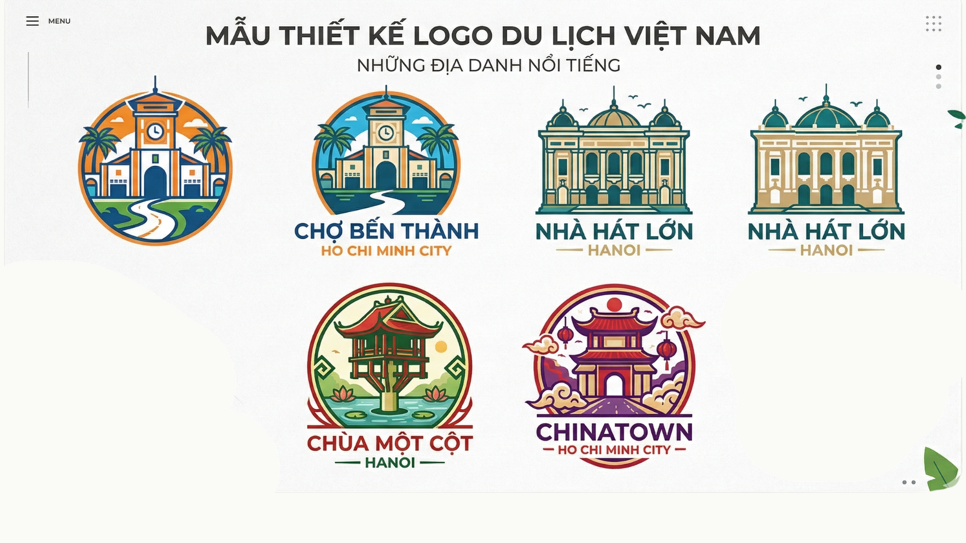 Thiết kế logo du lịch địa phương, địa điểm du lịch