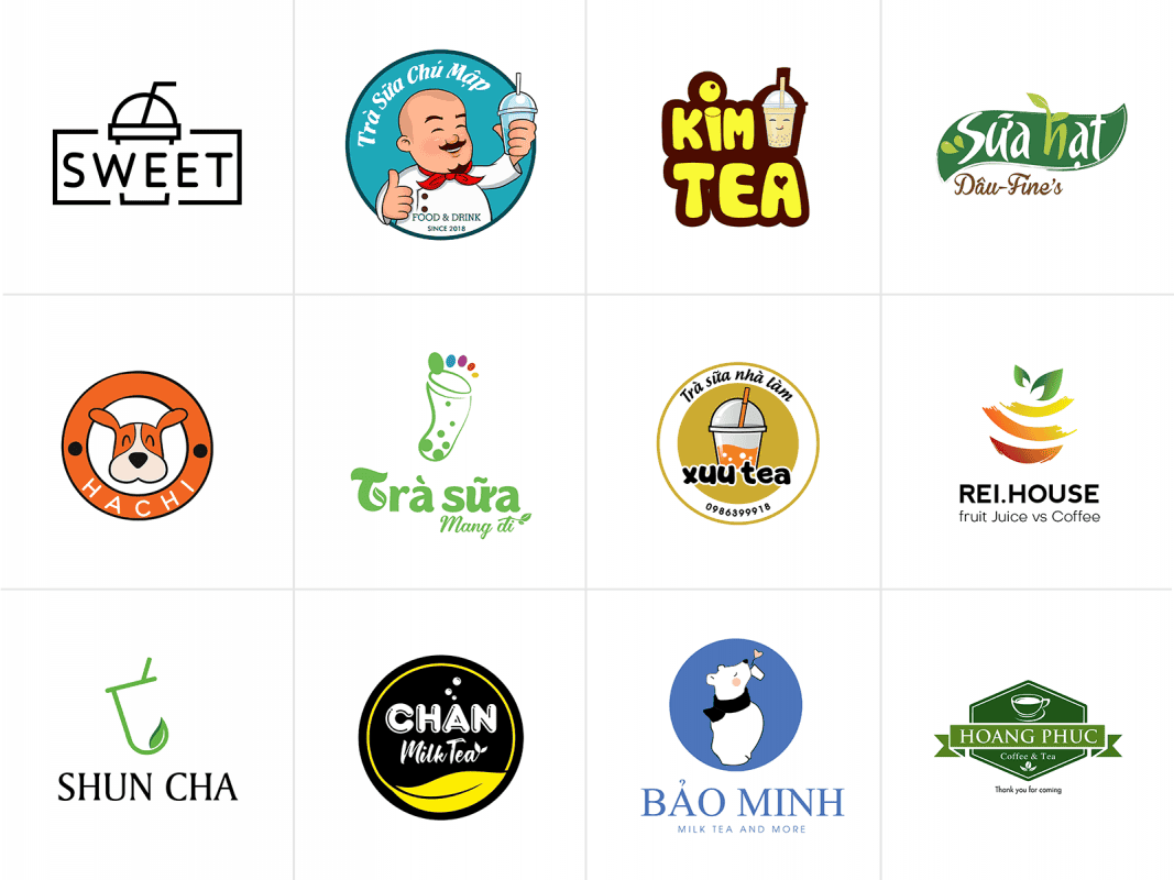 Thiết kế logo cửa hàng đồ uống