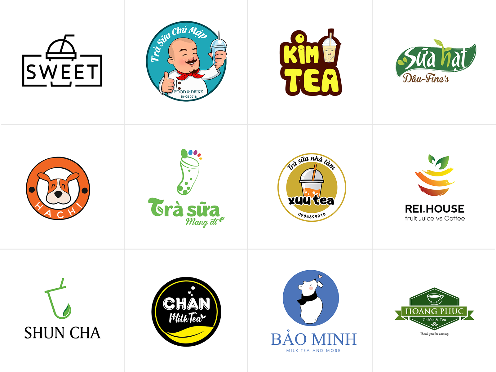 Thiết kế logo cửa hàng đồ uống