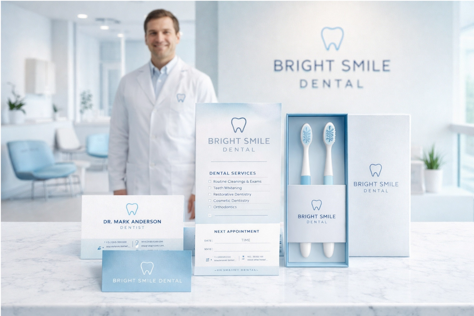 Thiết kế logo nhận diện phòng khám nha khoa