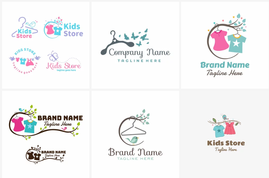 Ý tưởng thiết kế logo thời trang trẻ em
