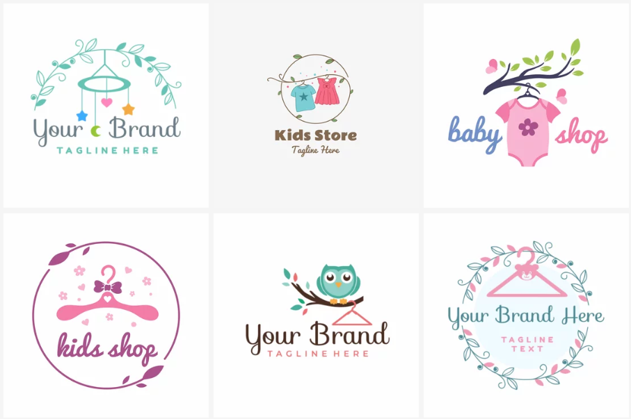 Thiết kế logo thời trang trẻ em