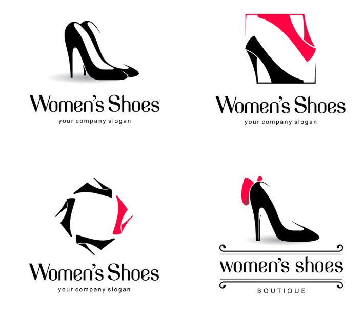 Thiét kế logo shop giày dép nữ đẹp