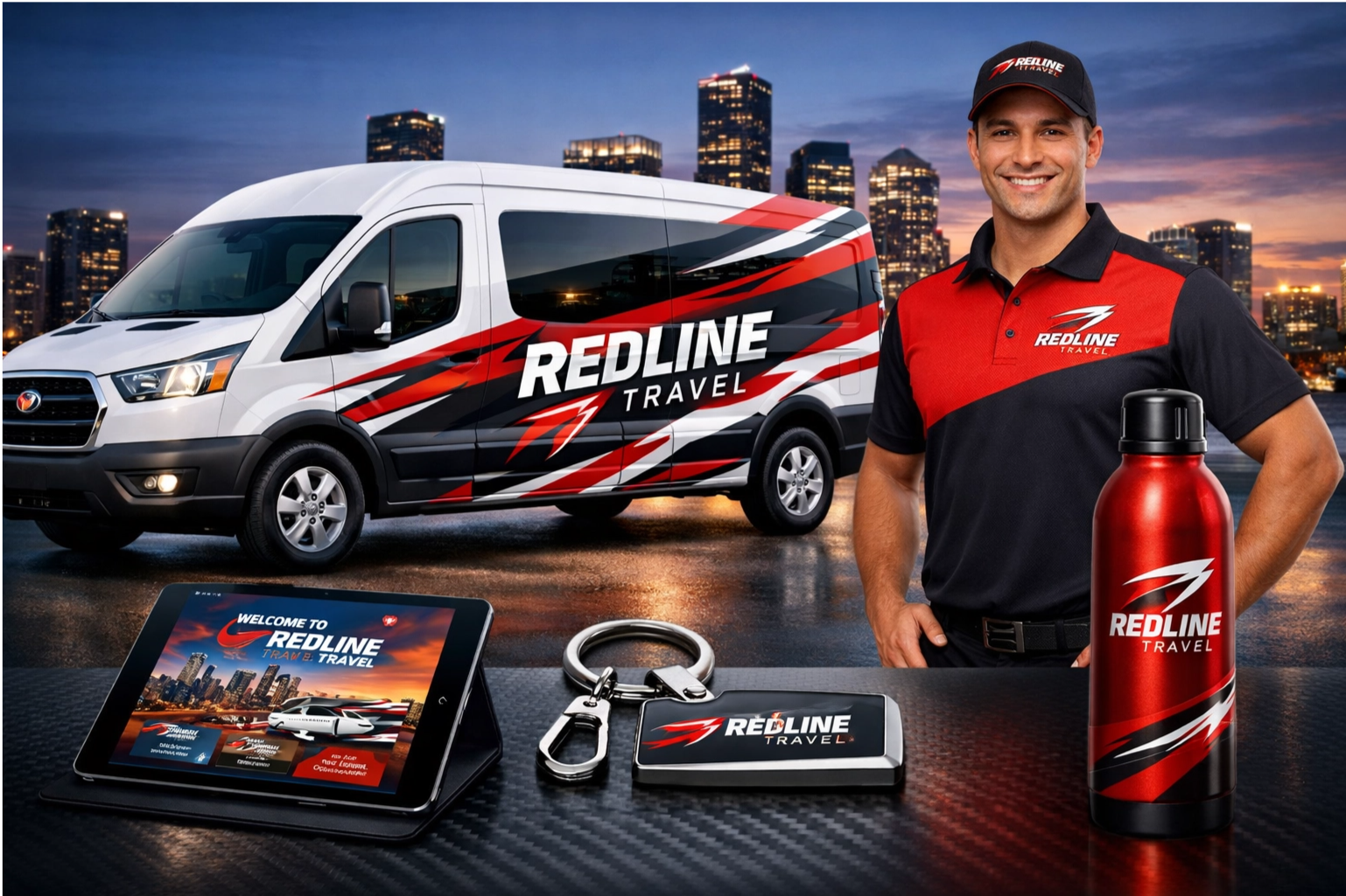 3+ mẫu thiết kế logo dịch vụ xe du lịch độc đáo