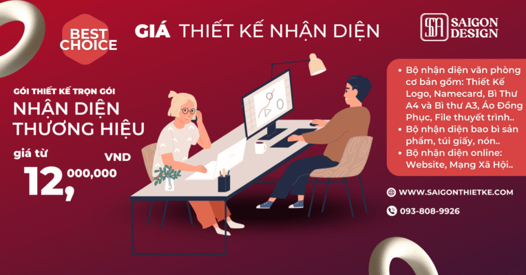 báo giá thiết kế nhận diện website logo trọn gói