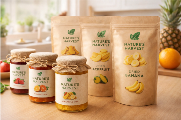 Thiết kế logo sản phẩm bánh mứt, kẹo, trái cây sấy | Saigon Design Art