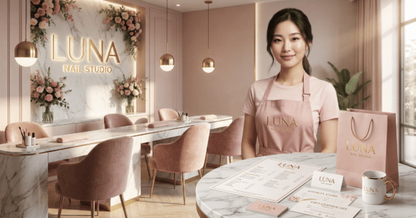 Thiết kế logo tiệm nail