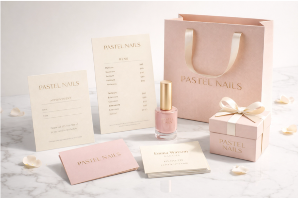 Thiết kế nhận diện cửa tiệm nail