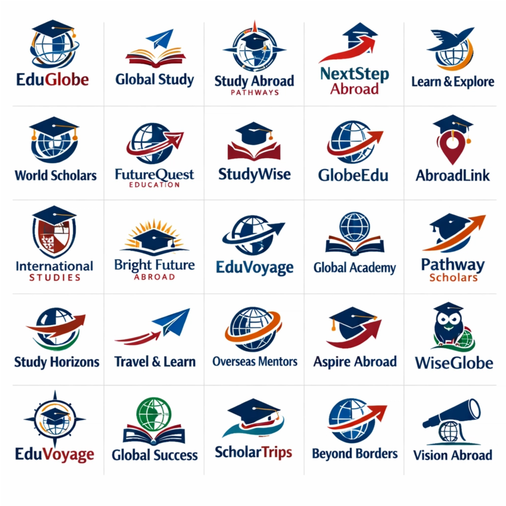 30+ mẫu thiết kế logo trung tâm du học chuẩn quốc tế