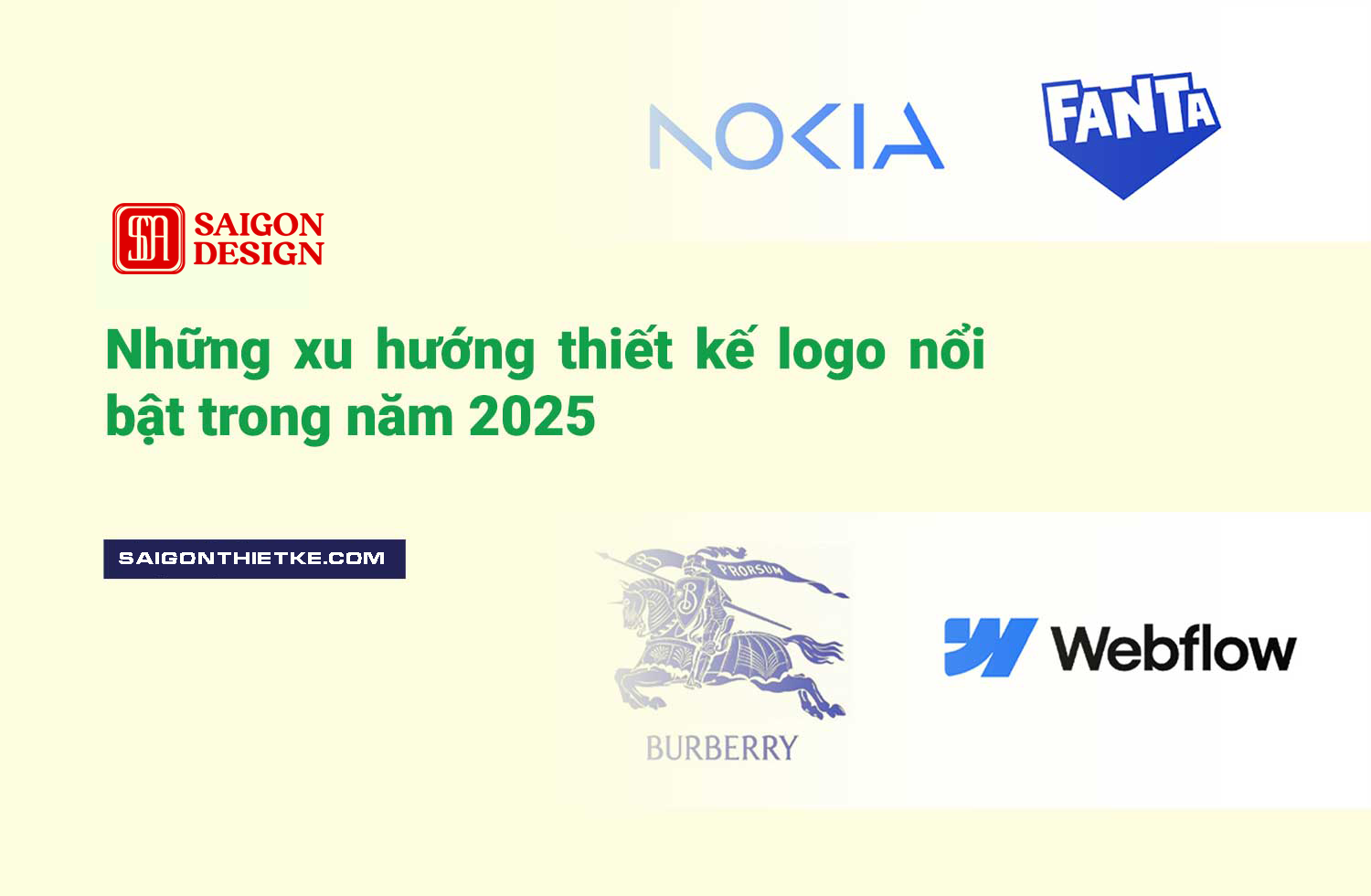 Thiết kế logo theo xu hướng năm 2025