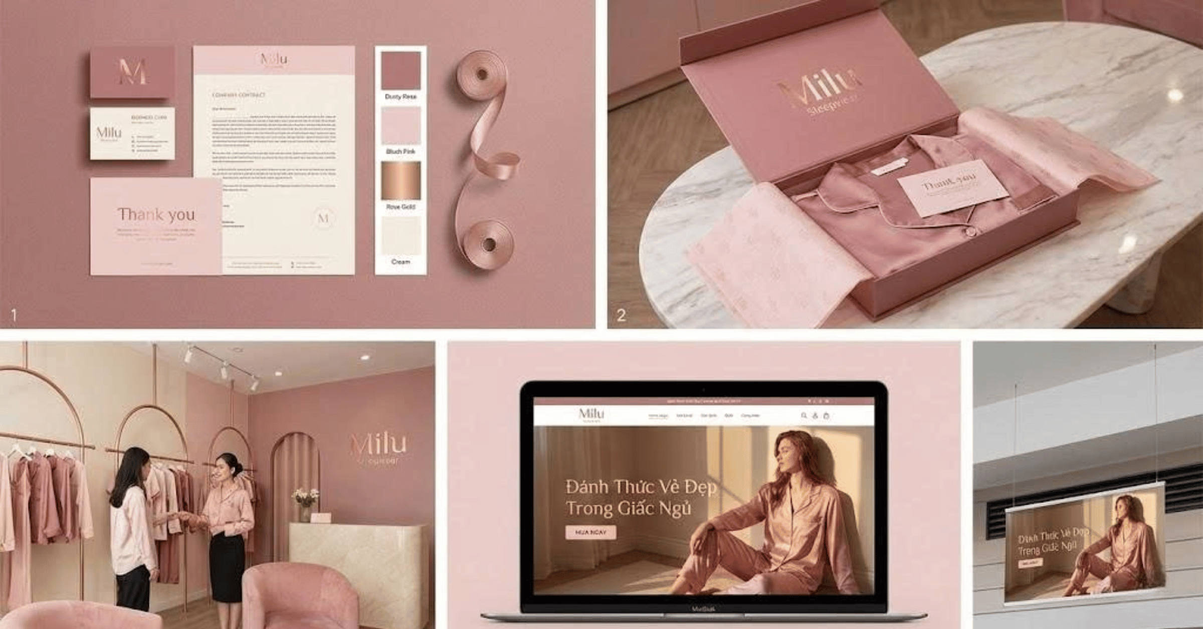 Thiết kế nhận diện cửa hàng thời trang nữ