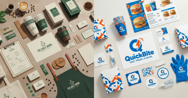 Thiết kế nhận diện thương hiệu quán cà phê