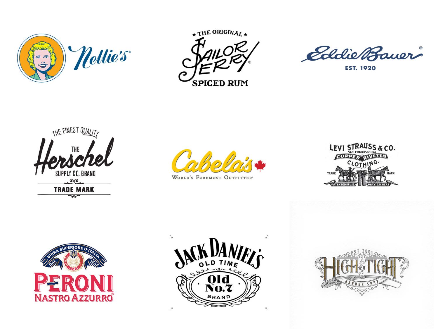 Mẫu thiết kế logo theo phong cách cổ điển