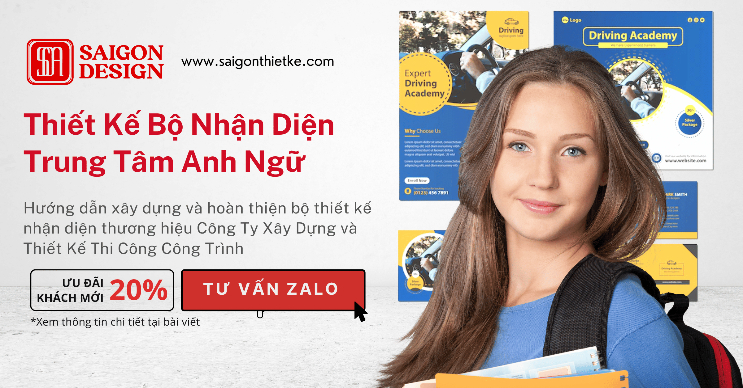 Thiết kế nhận diện trung tâm anh ngữ | Trung tâm dạy tiếng Anh | Trung tâm du học