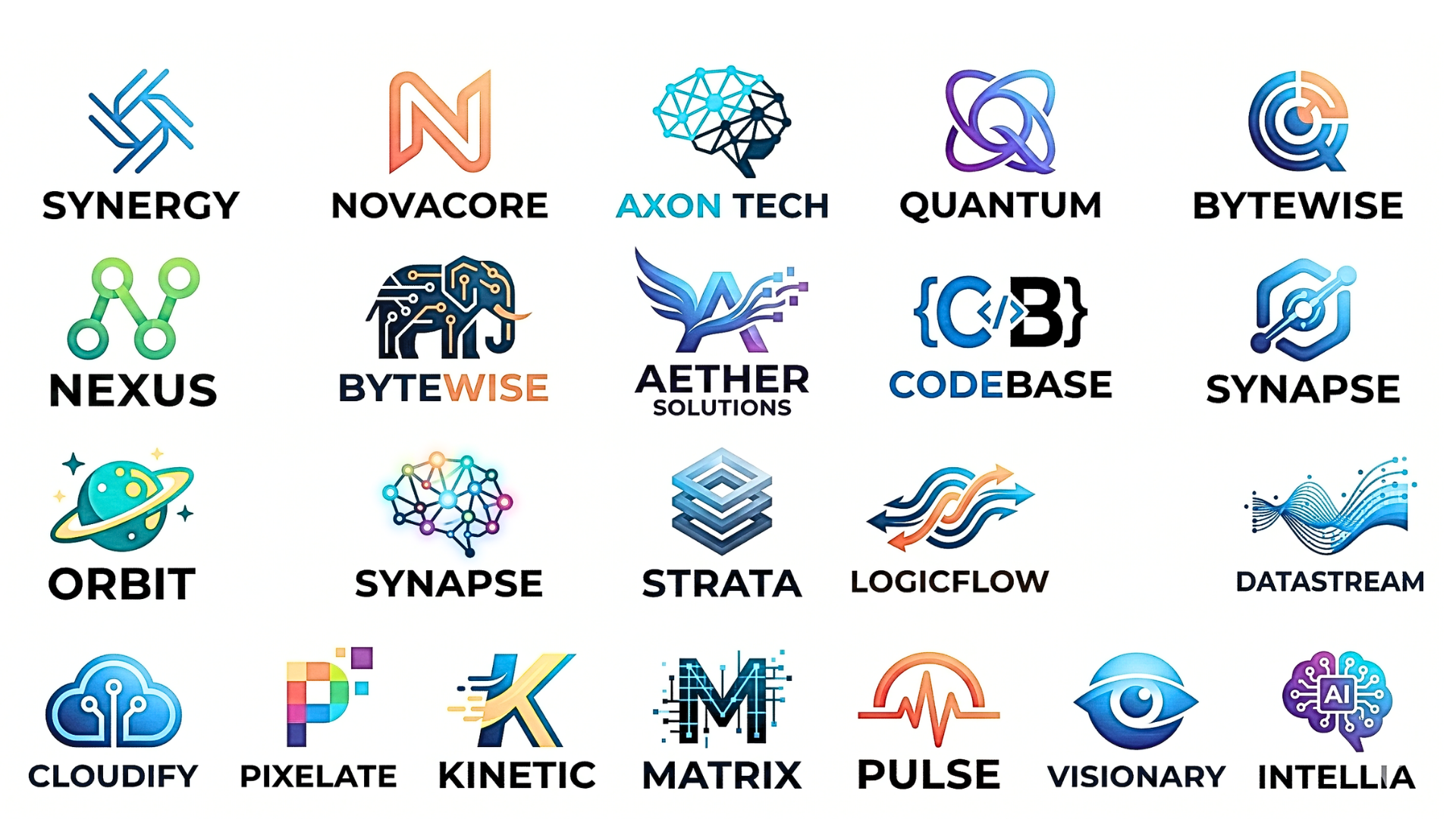 20+ mẫu thiết kế logo công nghệ sáng tạo dẫn đầu xu hướng 2026