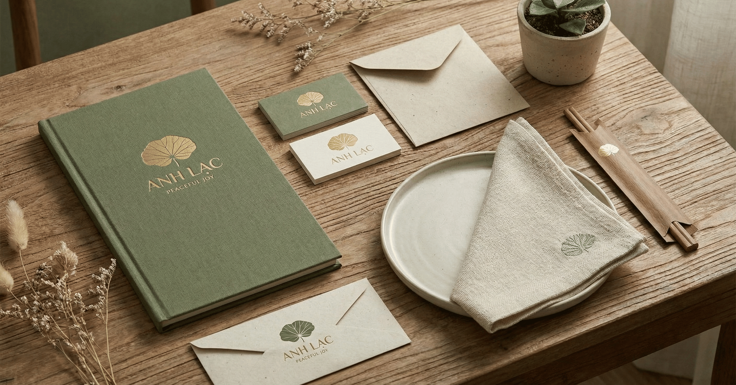 Thiết kế logo nhà hàng chay: Nghệ thuật truyền tải sự thanh tịnh