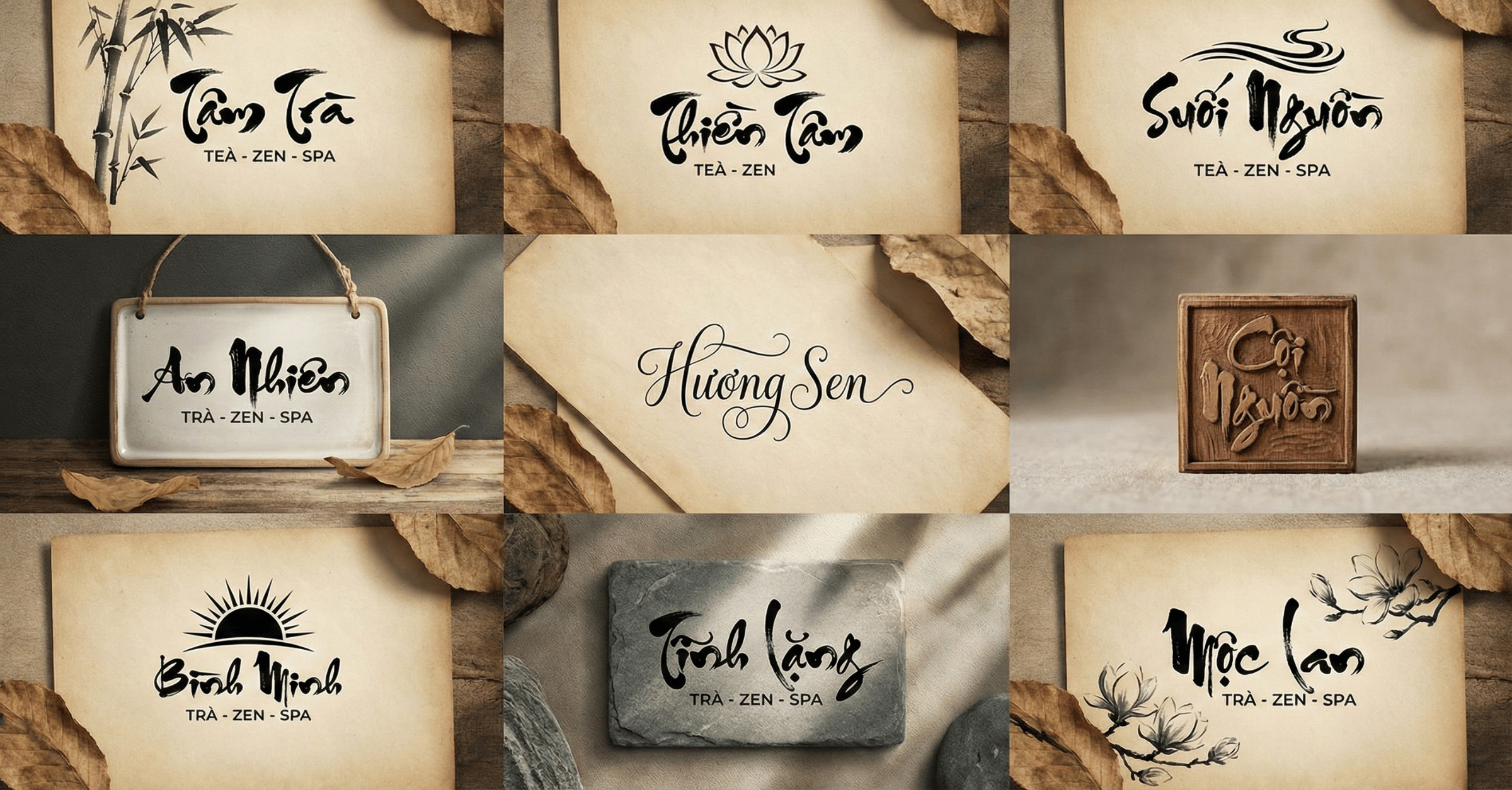 Thiết kế logo thư pháp