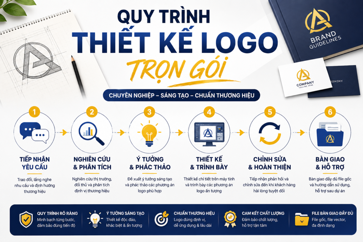 Quy trình thiết kế logo trọn gói