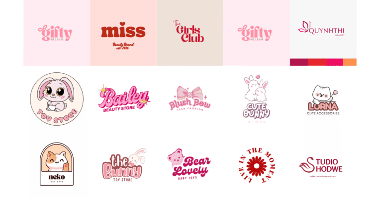 +99 mẫu logo thiết kế shop quần áo nữ đẹp