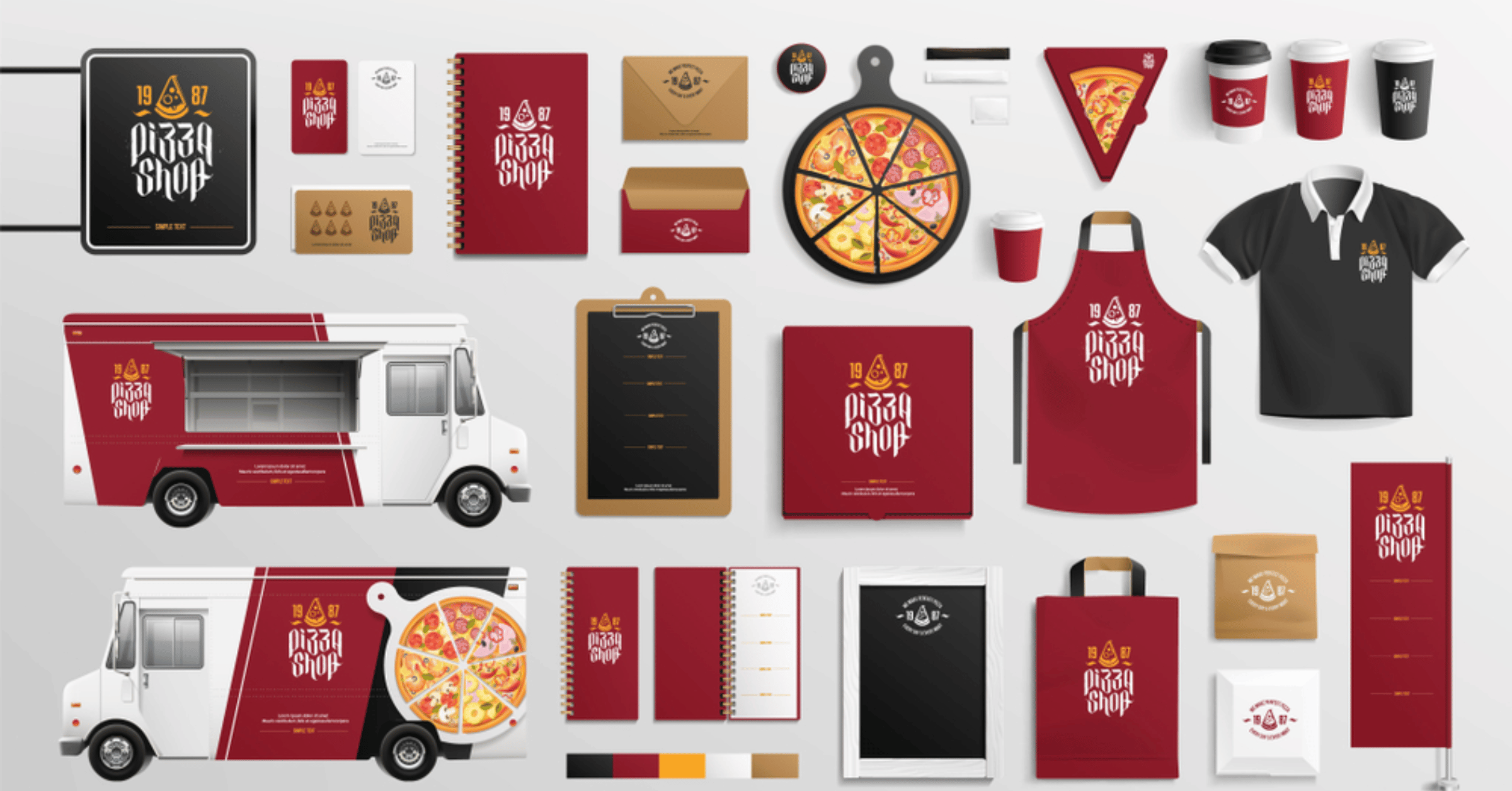 Thiết kế logo F&B nhượng quyền | Logo quán trà cà phê