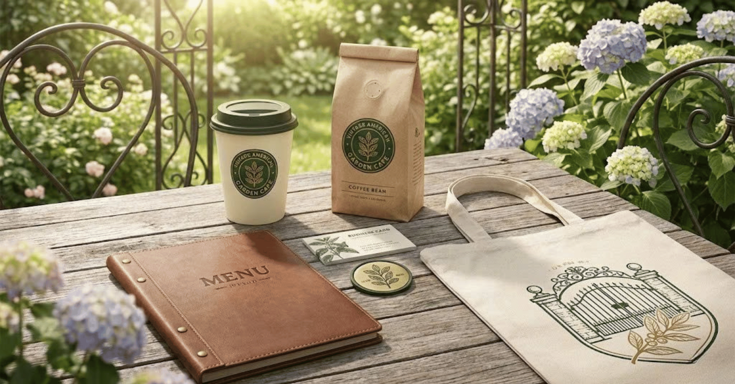 Thiết kế logo quán cà phê sân vườn