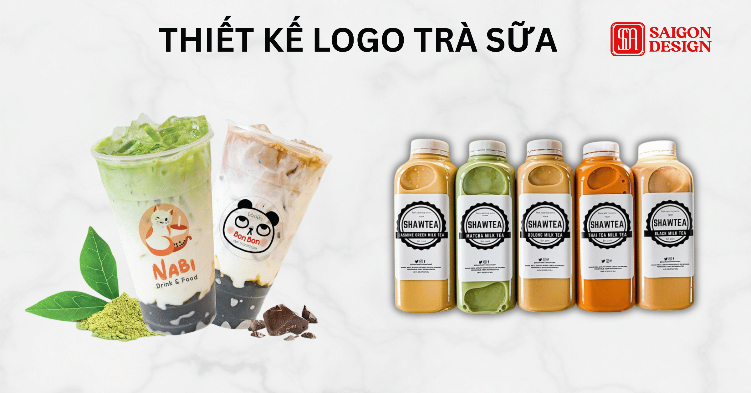 Thiết kế logo trà sữa