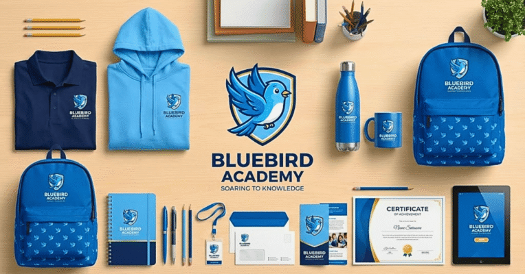 Thiết kế logo app, logo bộ nhận diện trường học