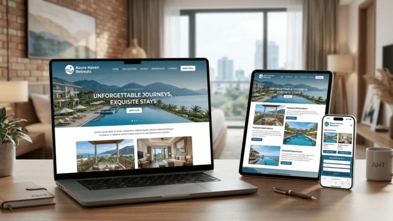 Thuê thiết kế website cơ bản | Website Du Lịch tại Saigon Design Art