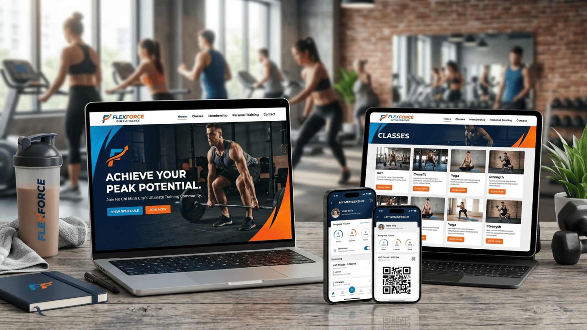 Thiết kế web cơ bản | Website thể thao, phòng tập gym | Saigon Design