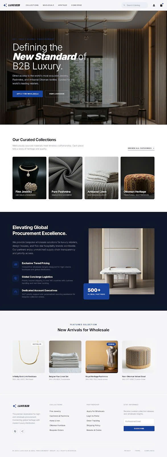 Mẫu thiết kế website bán hàng cao cấp