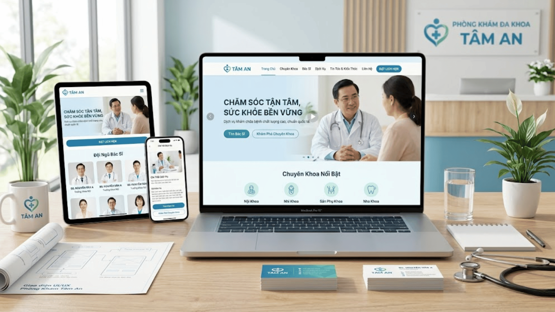 thiết kế website phòng khám