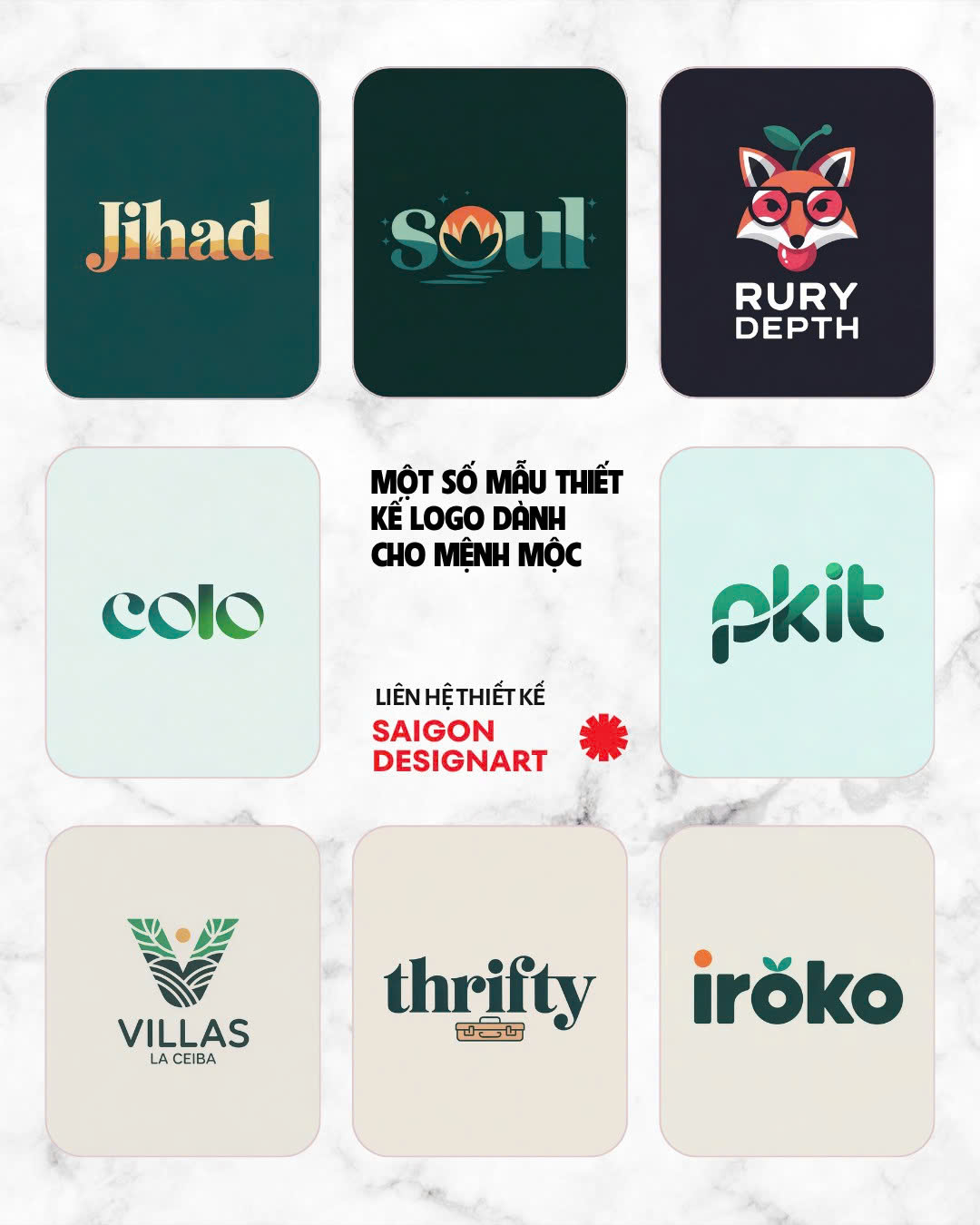 Thiết kế logo phong thủy mệnh Mộc