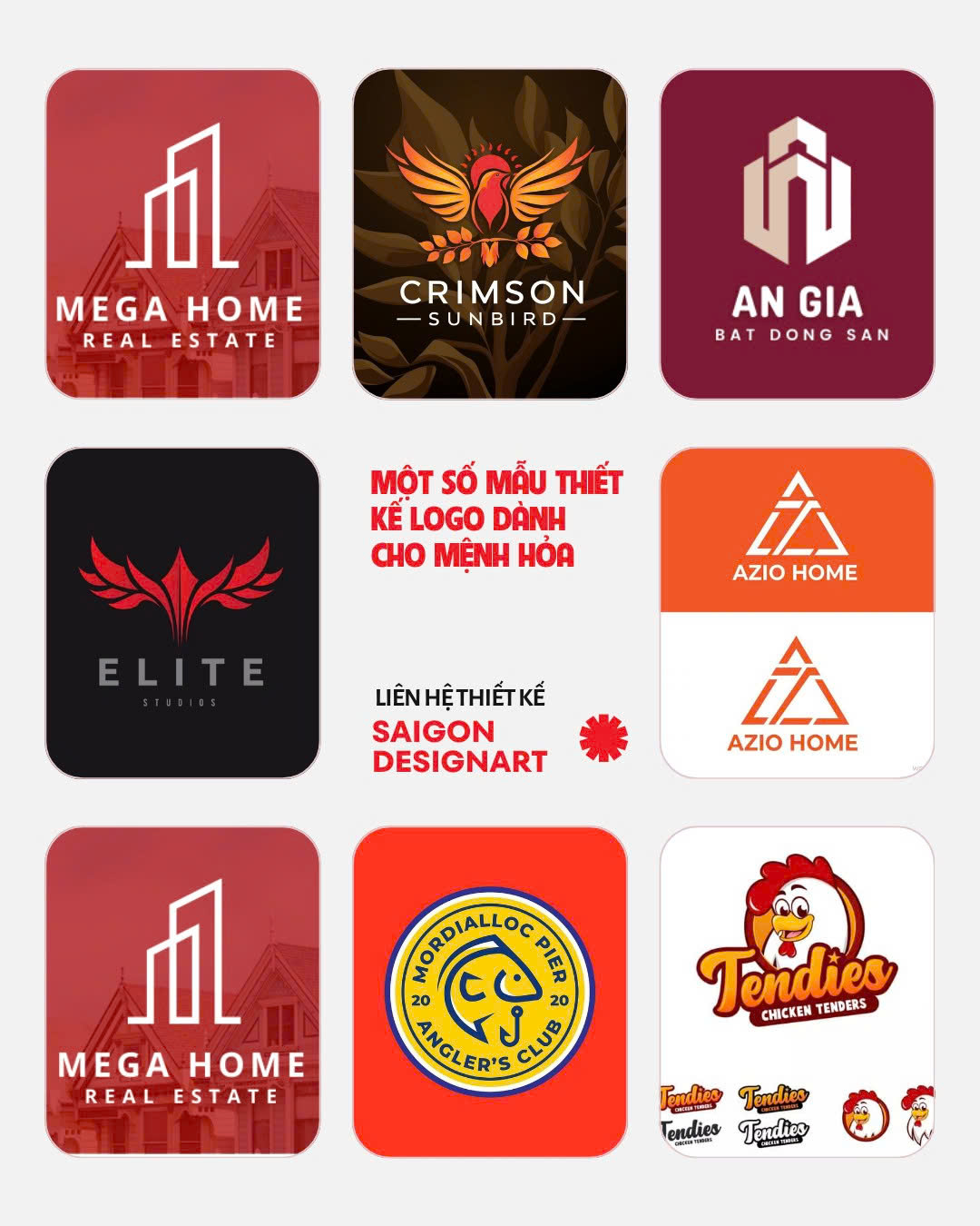 Thiết kế logo phong thủy mệnh Hỏa