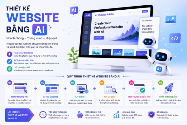 Thiết kế website bằng AI
