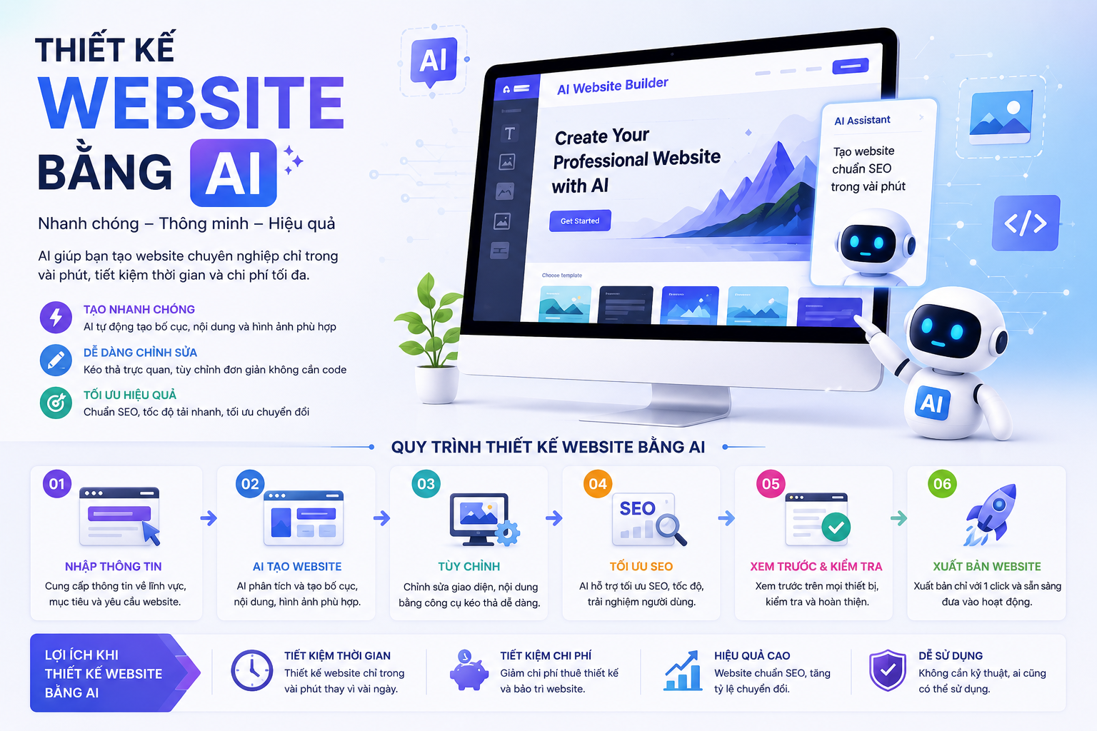 Báo Giá Thiết Kế Web AI Trọn Gói 2026: Đầu Tư Tinh Gọn, Sinh Lời Tự Động