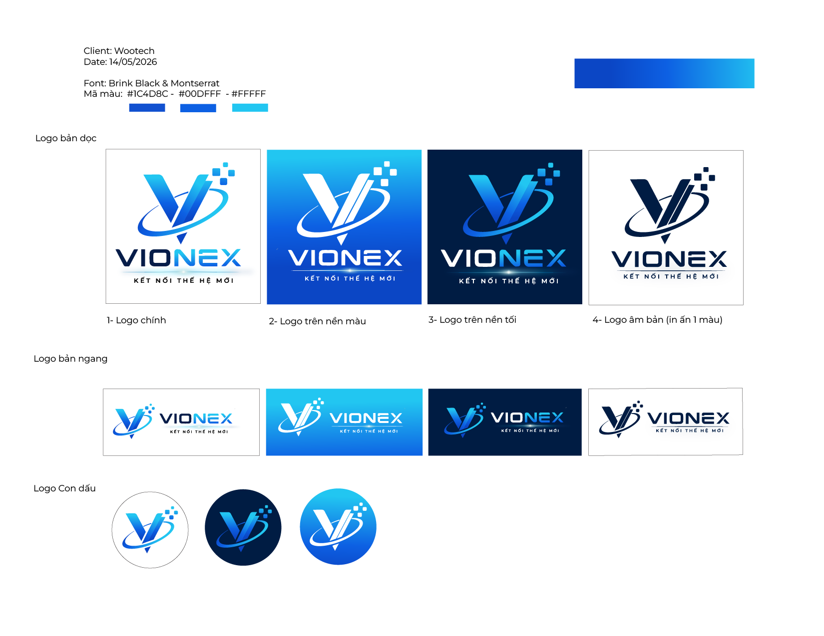 Thiết kế logo Vionex