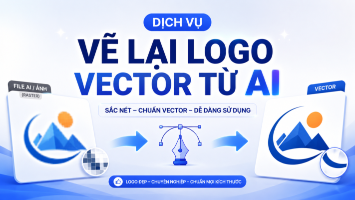 Vẽ lại logo AI vector