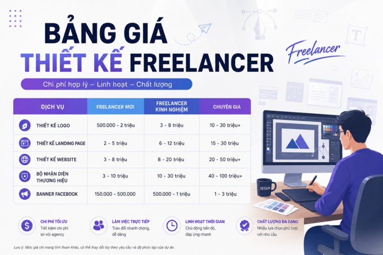 Bảng giá thiết kế Freelancer
