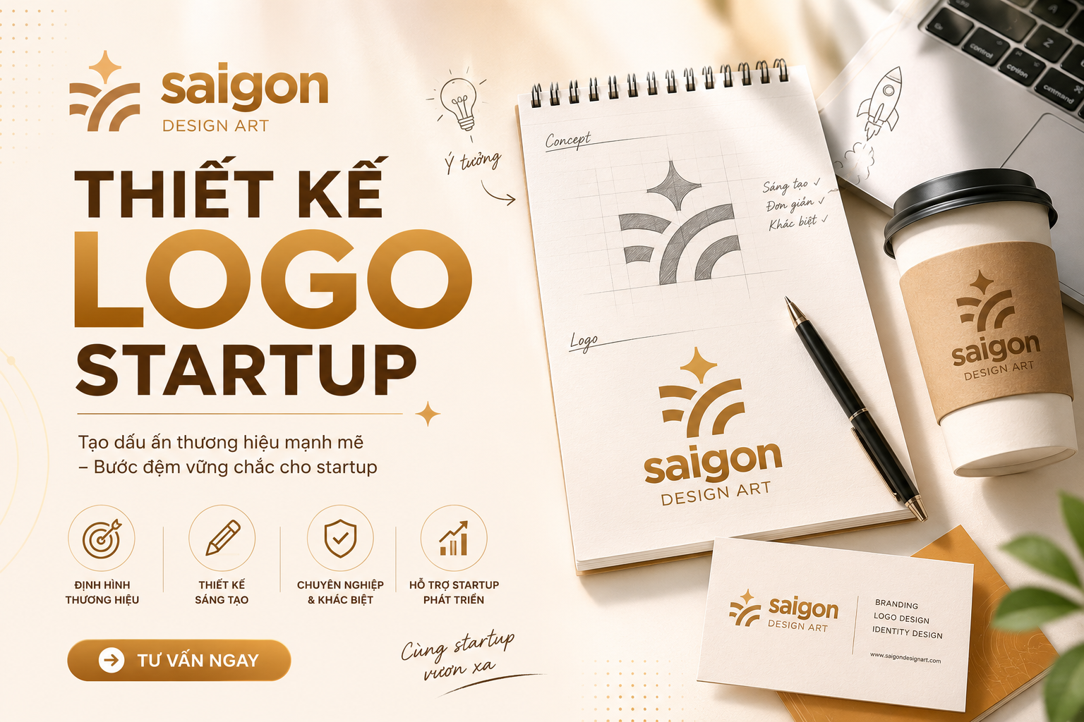 Thiết kế logo startup