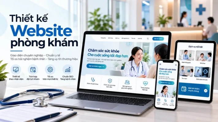 thiết kế website phòng khám
