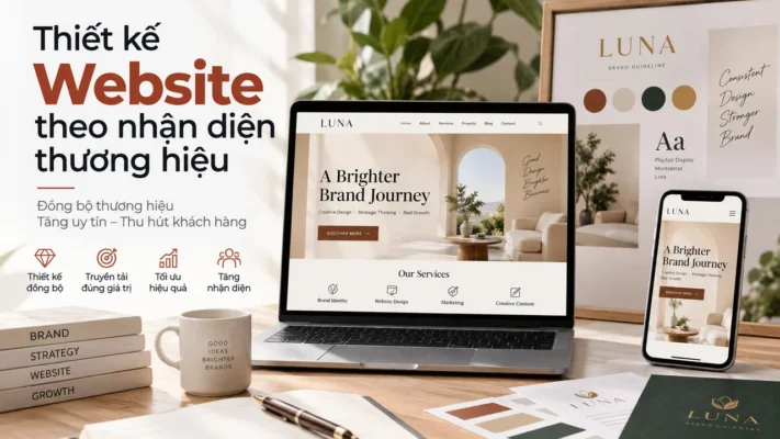 thiết kế website theo nhận diện thương hiệu