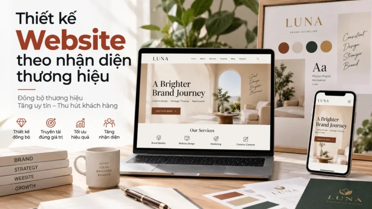 thiết kế website theo nhận diện thương hiệu