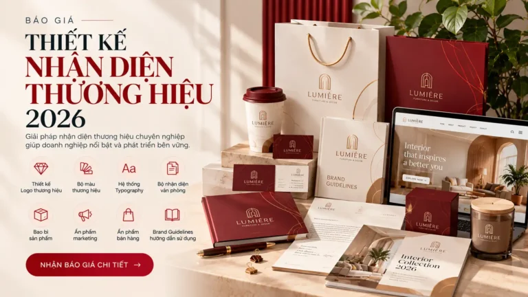 Báo giá thiết kế nhận diện thương hiệu 2026