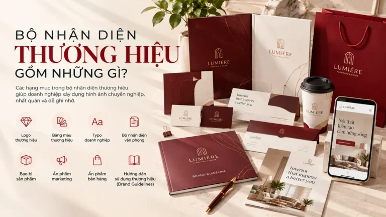 bộ nhận diện thương hiệu gồm những gì