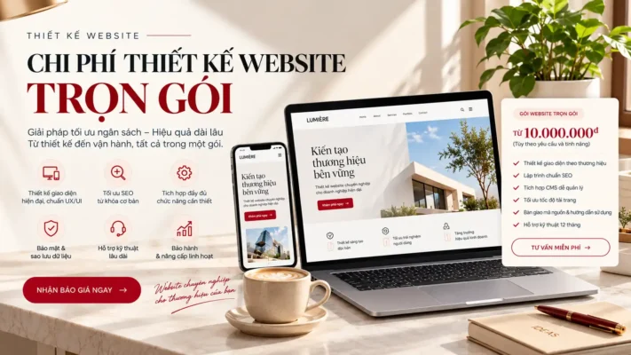chi phí thiết kế website trọn gói