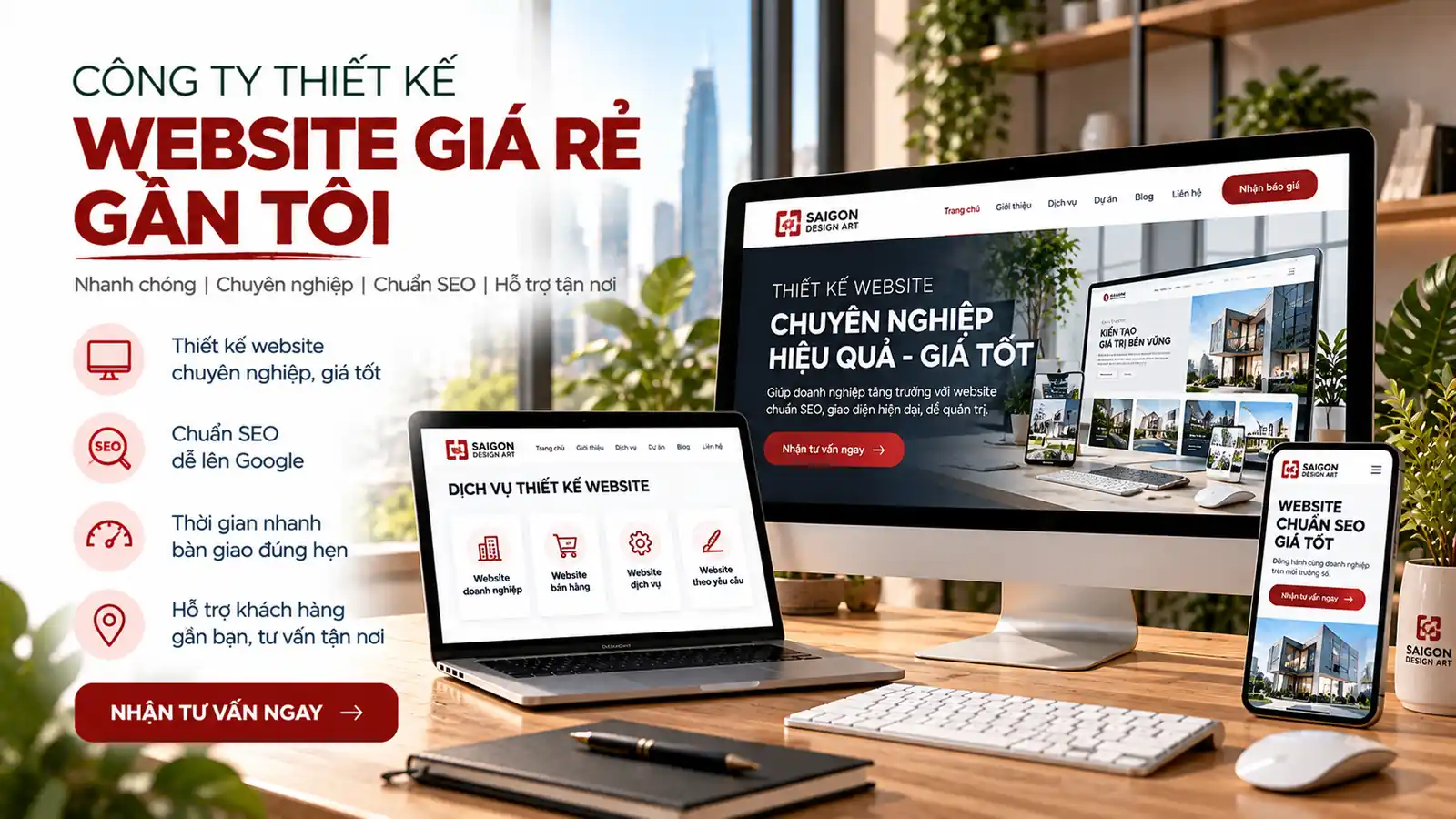 công ty thiết kế website giá rẻ gần tôi