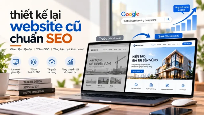 thiết kế lại website cũ chuẩn SEO