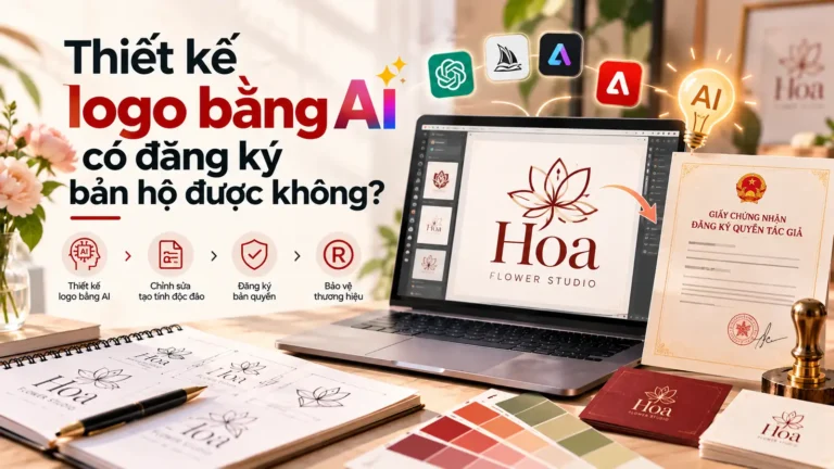 Thiết kế logo bằng AI có đăng ký bản quyền được không