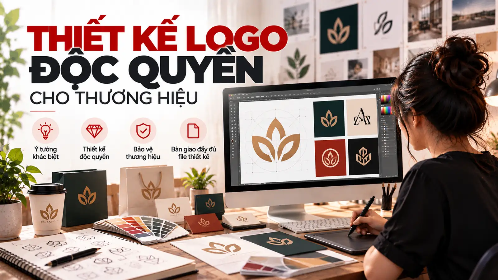 thiết kế logo độc quyền cho thương hiệu