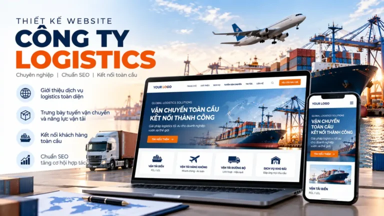 thiết kế website công ty logistics